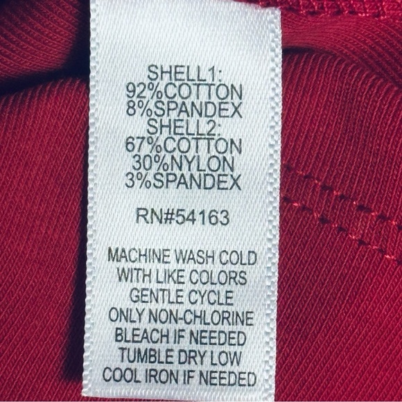 Mark New York Ruffle V-Neck Blouse in Vibrant Red medium, Large New - Picture 5 of 5